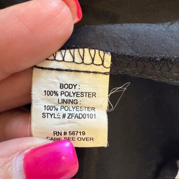 NY Collec Womens Midi Dress White Pink Black Polka Dot Plus Sz  3X V-neck Belted - Picture 5 of 11